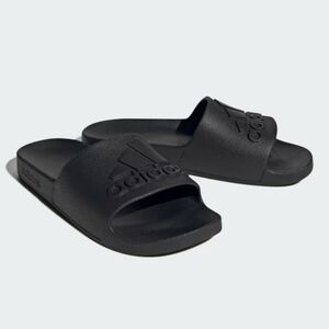 Adidas Adilette Aqua Slides with Embossed Logo SIZE 9 MEN/WOMEN 10 (NEW IN BOX)